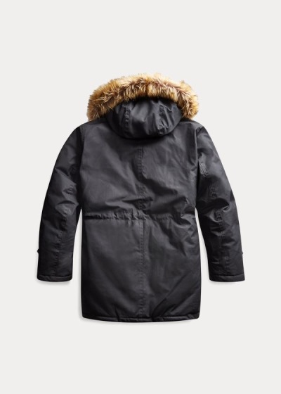 Parkas Ralph Lauren Hombre Negros - Waxed Cotton - NXEOQ3619